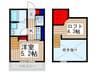 Ｉｂｒｉｏ櫛引 1Kの間取り