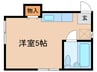 コーポサンシャイン 1Rの間取り