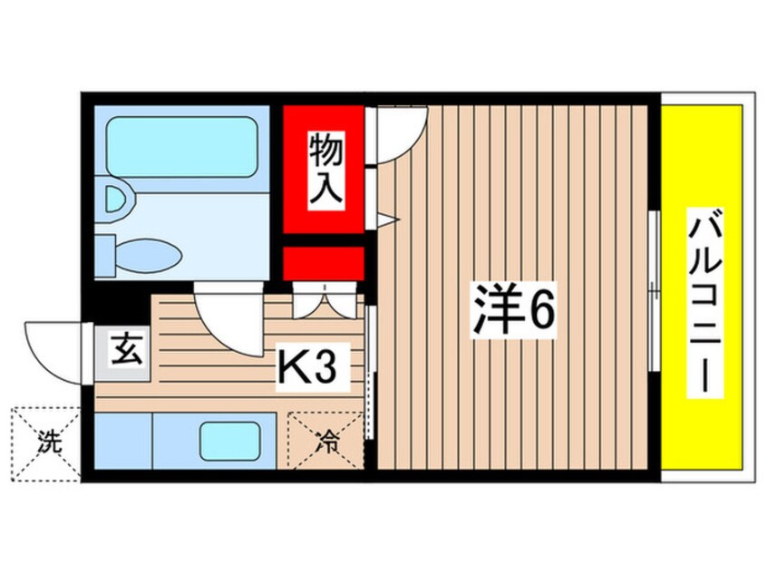 間取図 カメリアハイツ千葉