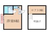 ペアパレス　志村 1Rの間取り