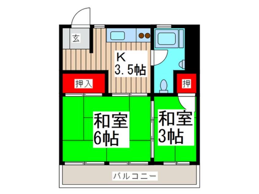 間取図 第２三井マンション