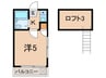 ホワイトハイツ西巣鴨 1Kの間取り