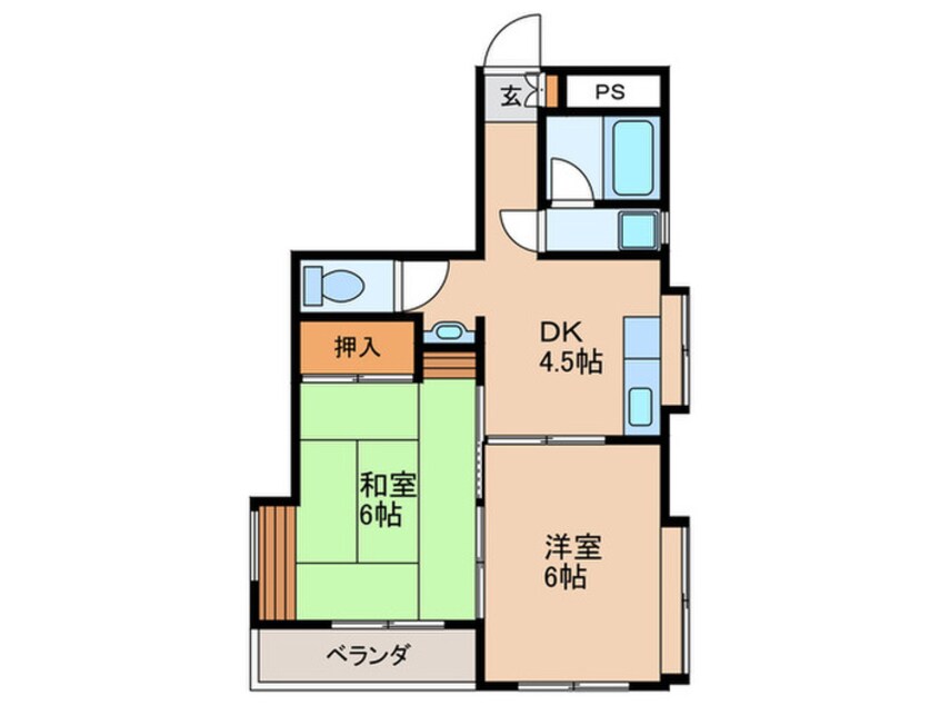 間取図 ＫＩＭコ－ポ