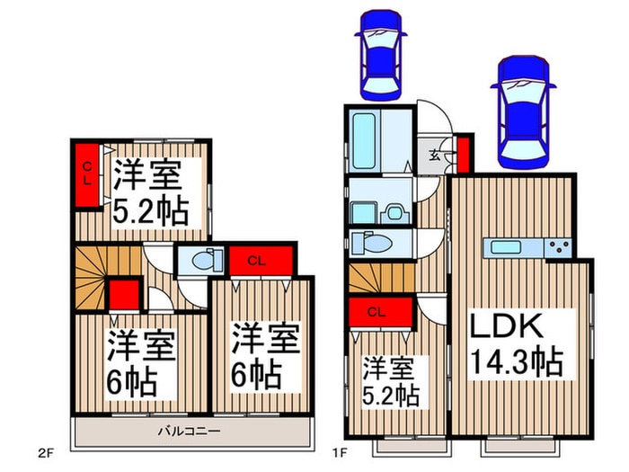間取り図 Sumai-to狭山市笹井02
