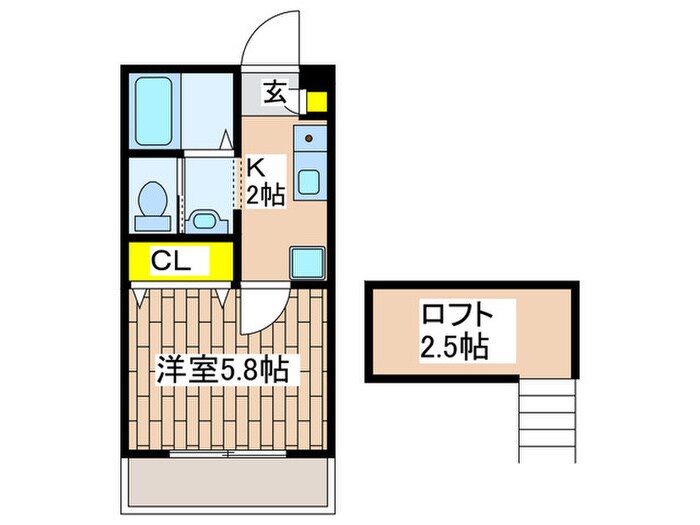 間取り図 Ｋパレス立場