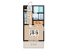 Ｋパレス立場 1Kの間取り