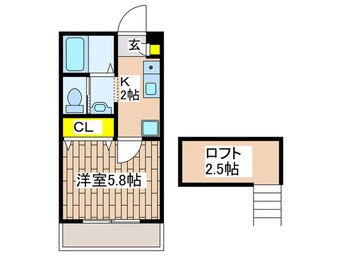 間取図 Ｋパレス立場