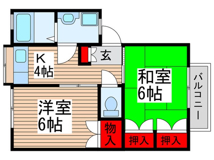 間取り図 ニューＧＭコーポ１号棟