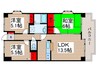 大新ヒルズ 3LDKの間取り