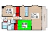 大新ヒルズ 2LDKの間取り
