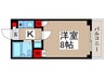 フラッグＫＫ 1Kの間取り