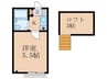 ヴィラ扇山 1Kの間取り