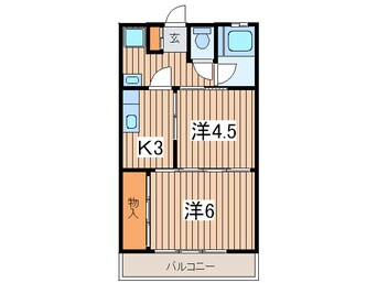 間取図 ゆたかコ－ポ