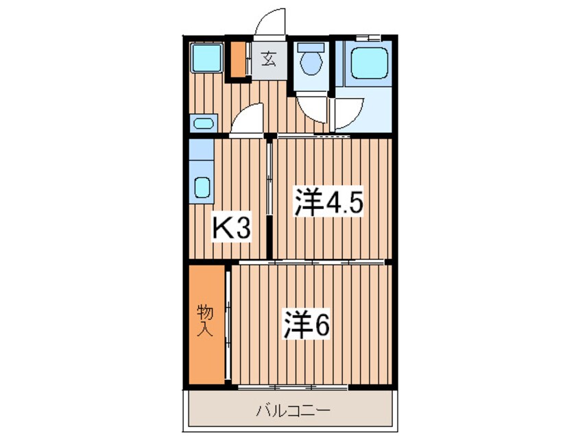 間取図 ゆたかコ－ポ