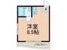 スカイハイツ奥沢(401) 1Rの間取り