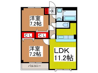 間取図 アンプルール彩華