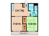 プレジデントマンション 2DKの間取り