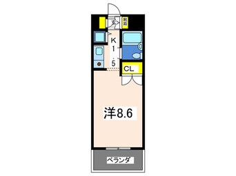 間取図 ﾊﾟ-ｸ･ﾉｳﾞｧ伊勢佐木長者町(906)