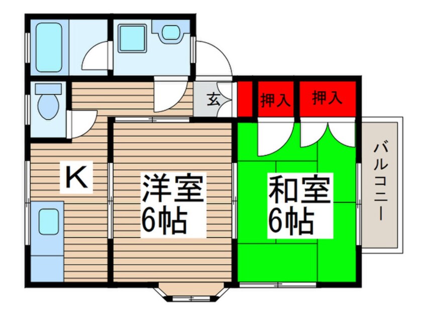 間取図 ニューＧＭコーポ２号棟