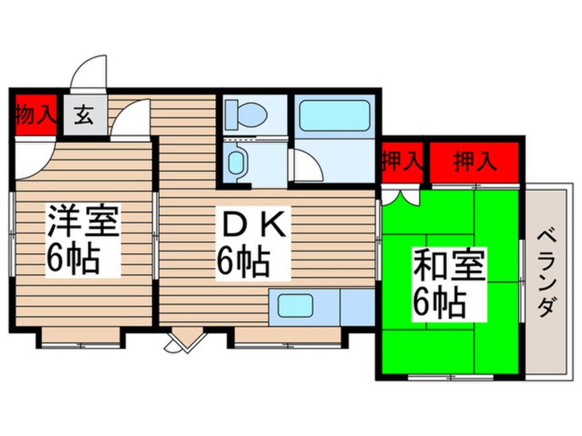 間取図 プラザイシバシＡ