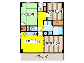 間取図 サンフラッツ