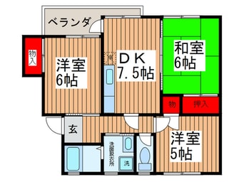間取図 しゅがあはうす３番館