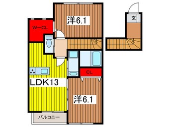 間取図 ロイヤルカーサ