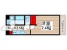 セナリオフォルム初石 1Kの間取り