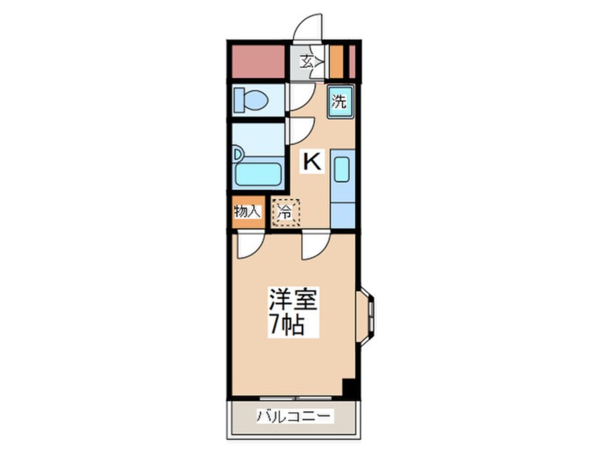 間取図 第２リバ－ハイツ大倉山