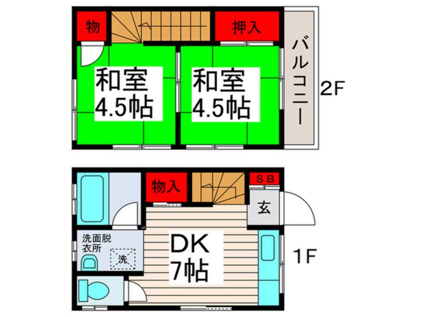 間取図 メゾン岡田第３