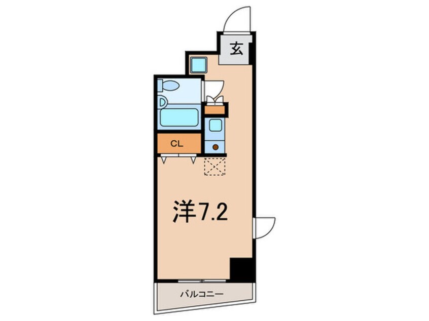 間取図 エスコート麻布十番（702）