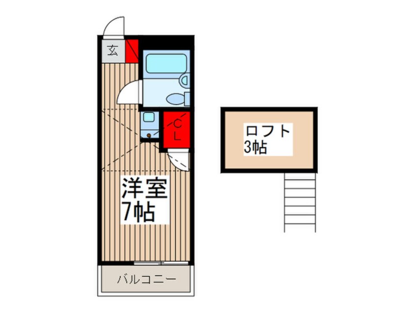 間取図 フラット．シオン