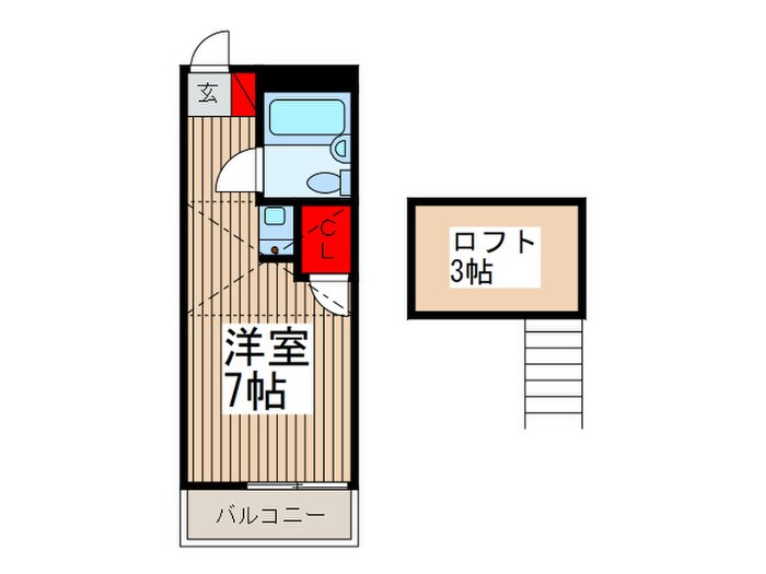 間取り図 フラット．シオン