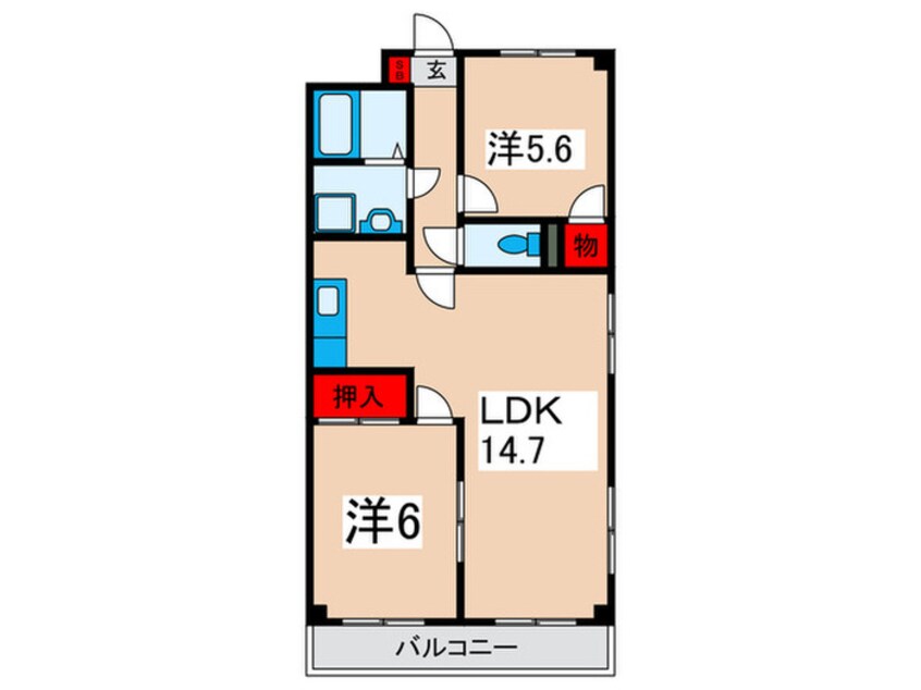 間取図 シティパル瑞江