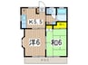 ライフコア西御門 2Kの間取り