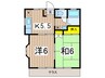 ライフコア西御門 2Kの間取り