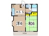 ライフコア西御門 2Kの間取り
