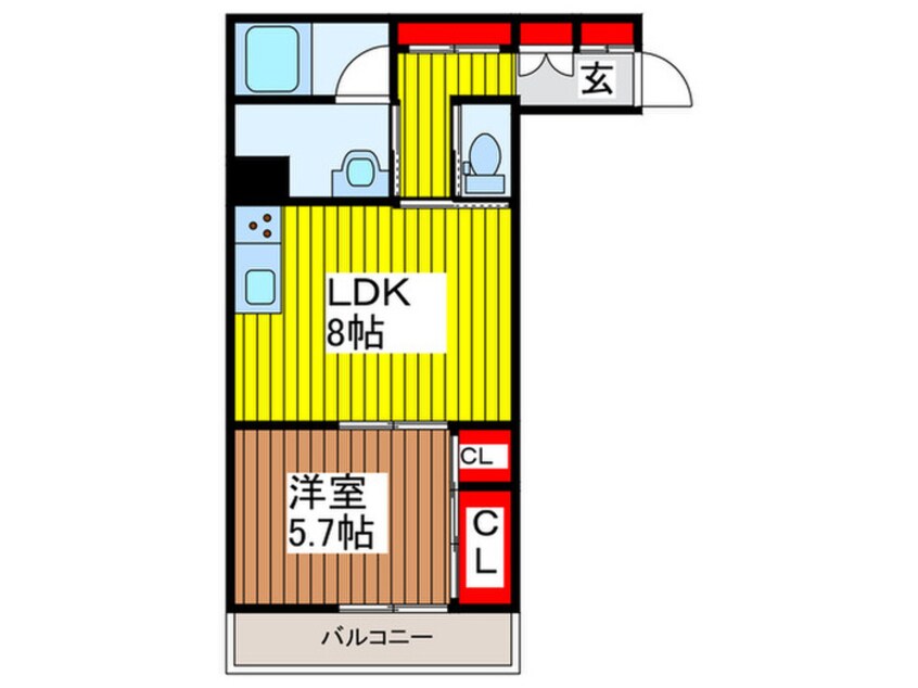 間取図 クレストタウン新都心