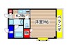 ハ－モライト和光 1Kの間取り