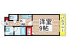 ハ－モライト和光 1Kの間取り