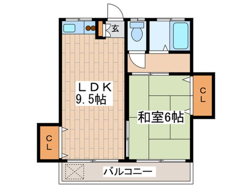 間取図 関口コーポ