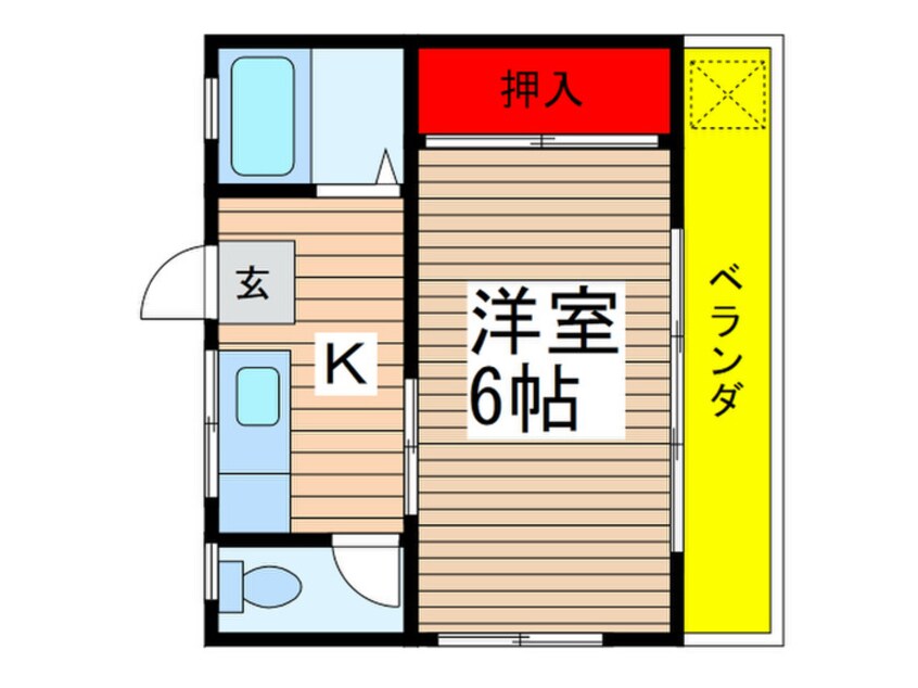 間取図 本八幡サンロ－ズ