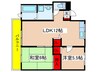 パーシモンⅠ 2LDKの間取り