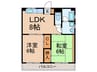 ウインテラス 2LDKの間取り