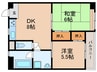ウインテラス 2DKの間取り