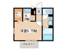 アムール 1Kの間取り