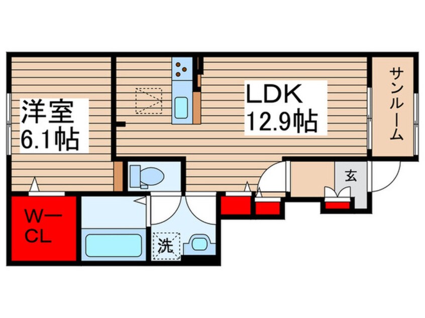 間取図 パレスアリオン佐倉Ⅱ