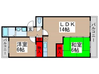 間取図 エスポア－ル如春堂