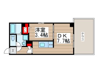 間取図 金太郎ヒルズ204