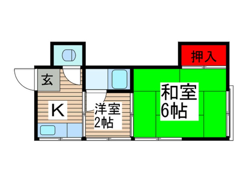 間取図 コ－ポ真辺